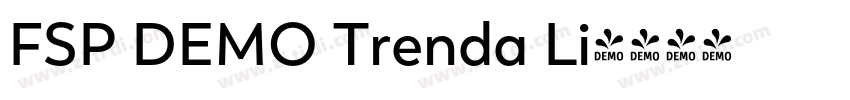 FSP DEMO Trenda Li字体转换 FSP DEMO Trenda Li字体转换